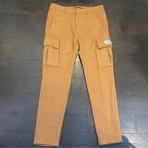 🆕OVO wool cargo pants Octobers Very Own Men's Tan/brown Trousers size 34